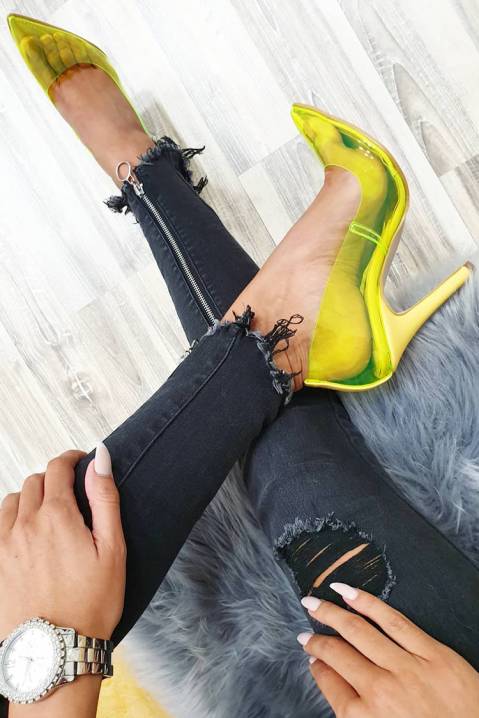 lime colour shoes