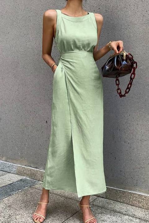 olive green colour dress