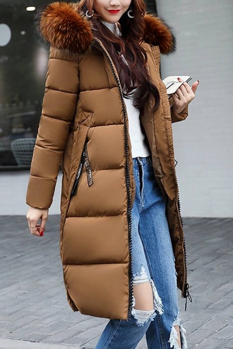 Women's jacket KELSA BROWN, Price 199.00 zł, Colour: brown | Fast shipping