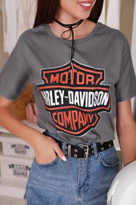 T-shirt damski ROSELIA GREY