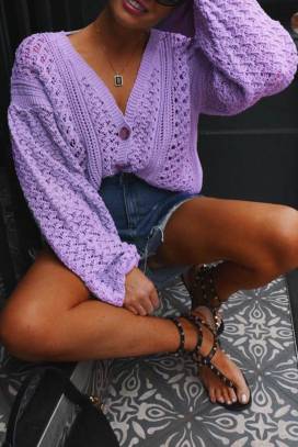 Sweter damski GRACELA LILA