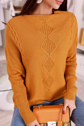 Sweter damski DORENDA MUSTARD