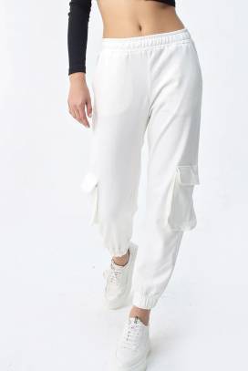 Spodnie sportowe DELUMA WHITE