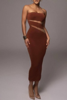 Sukienka MILGERA BROWN