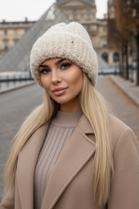 Czapka DARSELDA ECRU