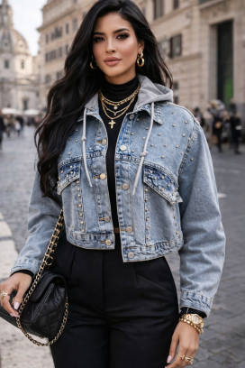 Kurtka jeansowa GLORVELZA