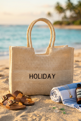 Torba plażowa HOLIANZA ECRU