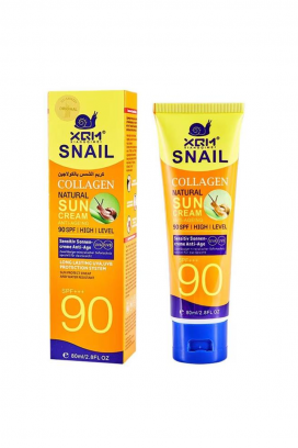 Krem przeciwsłoneczny SPF 90 z kolagenem ślimaka XQM Snail Collagen Natural Suncream 80 ml