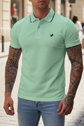 męska koszulka polo MORIFO MINT