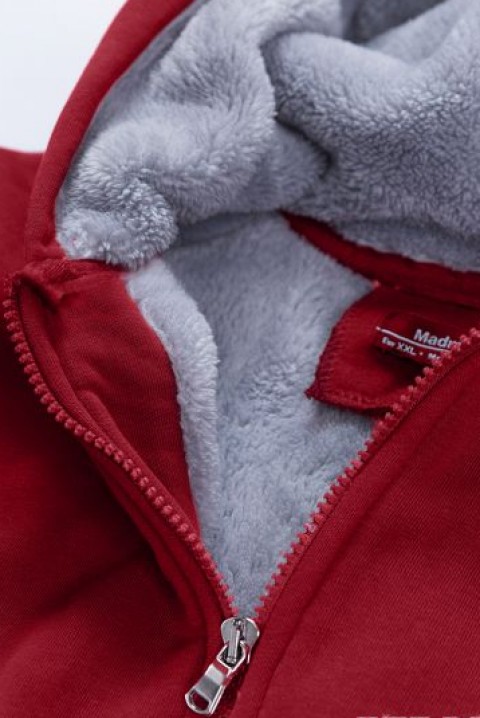 Męska bluza LUKAS BORDO, Kolor : bordowy, IVET.PL - Modna odzież