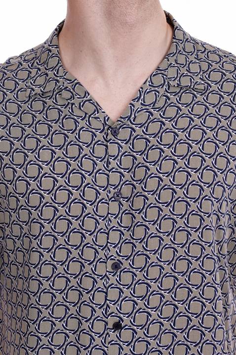 Koszula męska DERLAN GREY, Kolor : szary, IVET.PL - Modna odzież