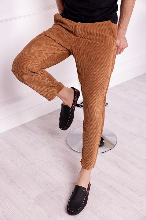 Spodnie męskie VEROL CAMEL, Kolor : jasnobrązowy, IVET.PL - Modna odzież