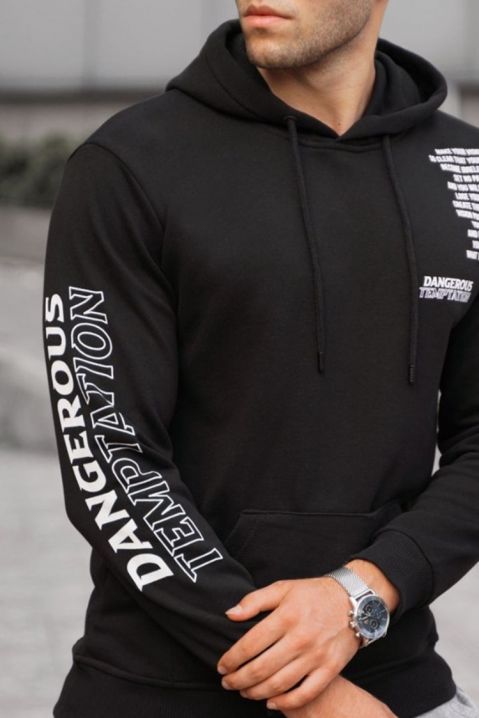 Bluza męska RAMIRO BLACK, Kolor : czarny, IVET.PL - Modna odzież
