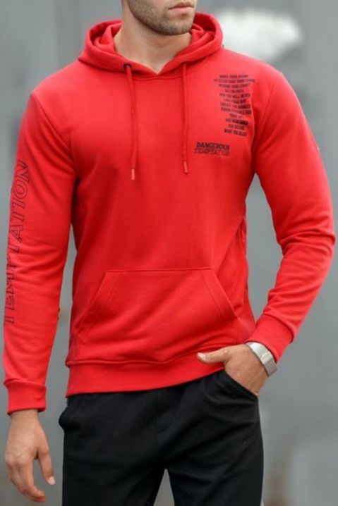 Bluza męska RAMIRO RED, Kolor : czerwony, IVET.PL - Modna odzież