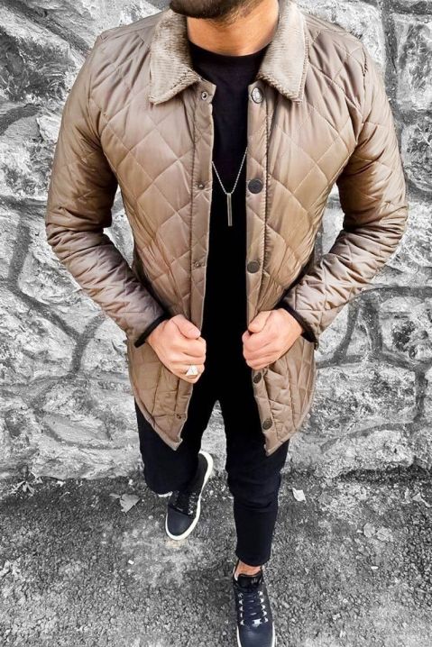 Kurtka męska ZALMAN BEIGE, Kolor :  beżowy, IVET.PL - Modna odzież