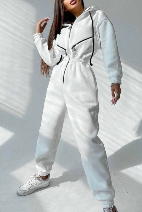 Kombinezon damski APRILDA WHITE, Kolor : biały, IVET.PL - Modna odzież
