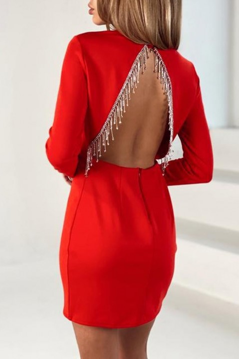 Sukienka FABIANA RED, Kolor : czerwony, IVET.PL - Modna odzież