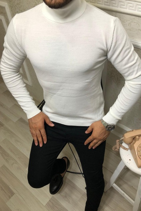 Sweter męski STEPHEN WHITE, Kolor : biały, IVET.PL - Modna odzież