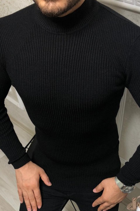 Sweter męski TERRY BLACK, Kolor : czarny, IVET.PL - Modna odzież