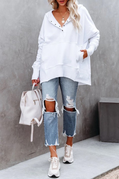 Bluza damska RAMONSA WHITE, Kolor : biały, IVET.PL - Modna odzież