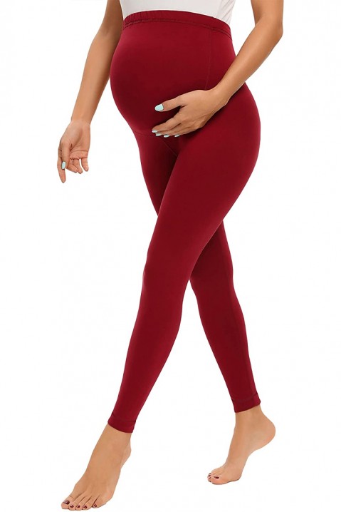 Legginsy ciążowe PAOLINA RED, Kolor : czerwony, IVET.PL - Modna odzież