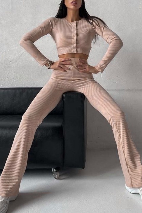 Komplet damski ALONDRA BEIGE, Kolor :  beżowy, IVET.PL - Modna odzież