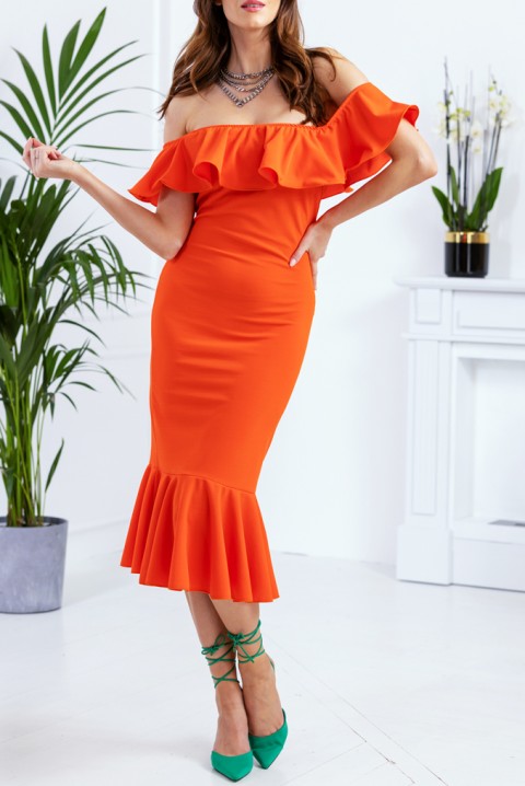 Sukienka FONBOLA ORANGE, Kolor : pomarańczowy, IVET.PL - Modna odzież