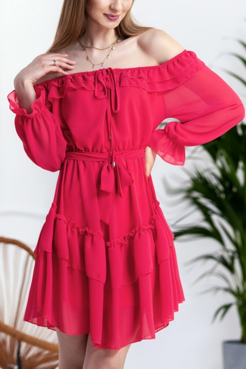 Sukienka VORMELA RED, Kolor : czerwony, IVET.PL - Modna odzież