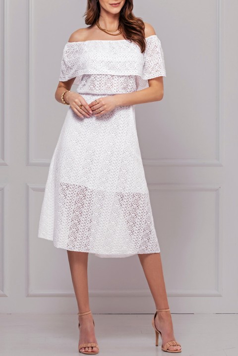 Sukienka FRANCHELA WHITE, Kolor : biały, IVET.PL - Modna odzież