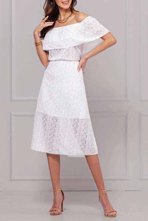Sukienka FRANCHELA WHITE, Kolor : biały, IVET.PL - Modna odzież