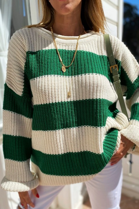 Sweter damski KAFELDA GREEN, Kolor : wielokolorowy, IVET.PL - Modna odzież