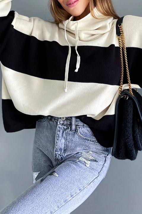 Sweter damski MOKENA BLACK, Kolor : czarny, IVET.PL - Modna odzież