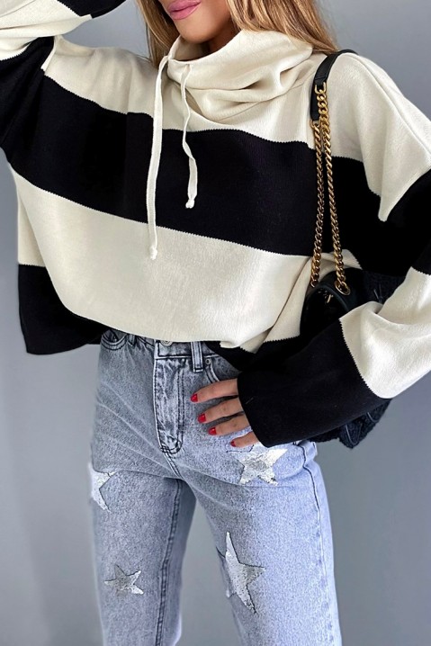 Sweter damski MOKENA BLACK, Kolor : czarny, IVET.PL - Modna odzież
