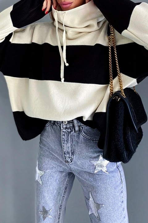 Sweter damski MOKENA BLACK, Kolor : czarny, IVET.PL - Modna odzież