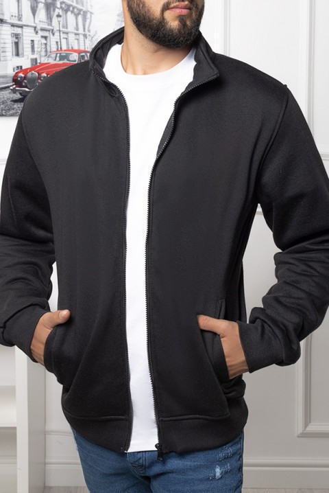 Bluza męska DELORSO BLACK, Kolor : czarny, IVET.PL - Modna odzież