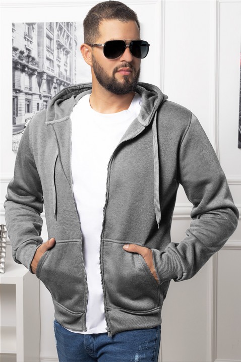 Bluza męska FORD GREY, Kolor : szary, IVET.PL - Modna odzież