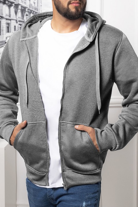 Bluza męska FORD GREY, Kolor : szary, IVET.PL - Modna odzież