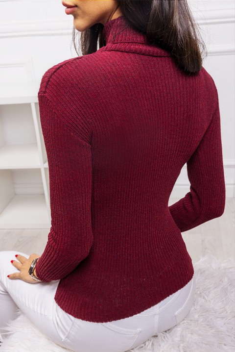 Sweter damski FERTONSA BORDO, Kolor : bordowy, IVET.PL - Modna odzież