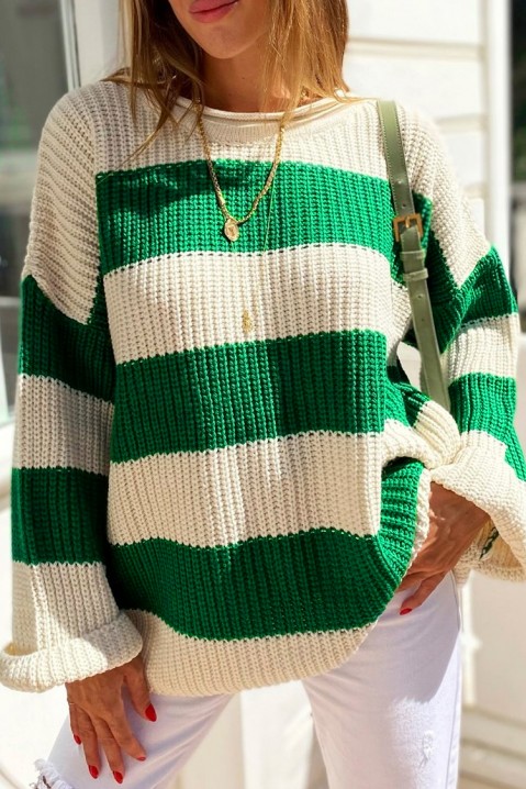 Sweter damski KAFELDA GREEN, Kolor : wielokolorowy, IVET.PL - Modna odzież