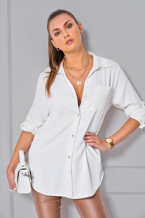 Koszula damska FANORA WHITE, Kolor : biały, IVET.PL - Modna odzież
