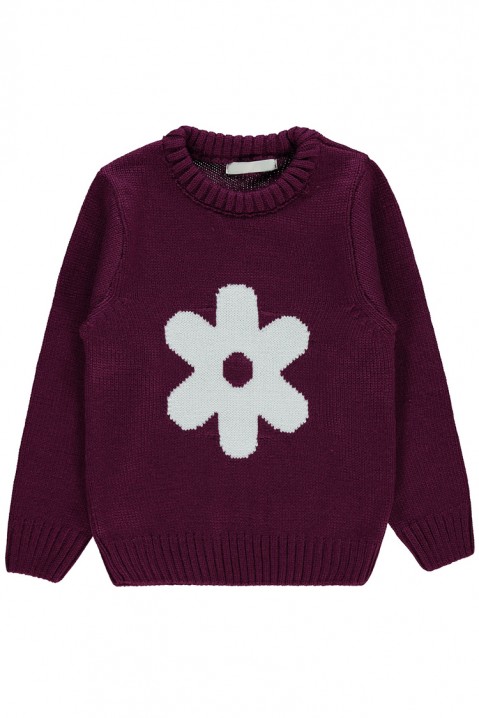 Sweter dla dziewczynki ENCANTA BORDO, Kolor : bordowy, IVET.PL - Modna odzież