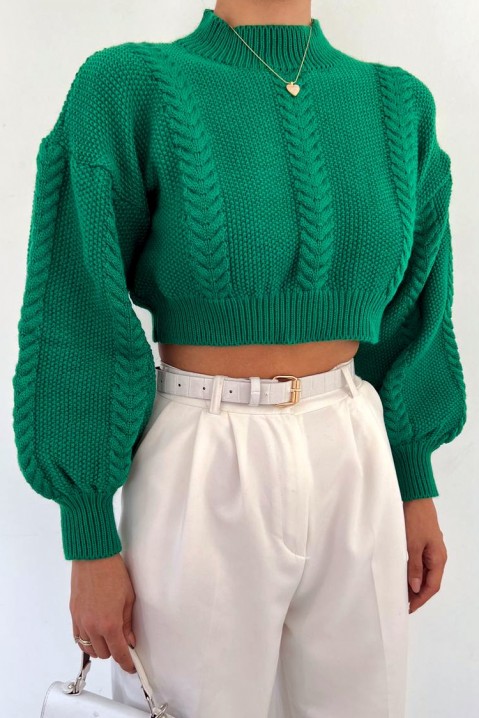 Sweter damski NOTENA GREEN, Kolor : zielony, IVET.PL - Modna odzież
