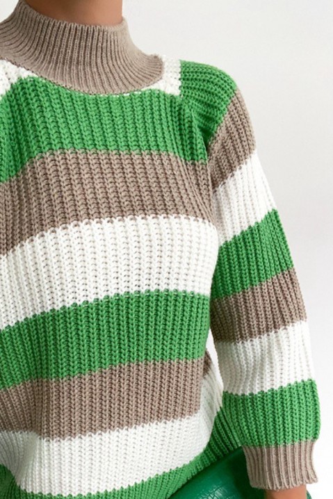 Sweter COLORENA GREEN, Kolor : wielokolorowy, IVET.PL - Modna odzież