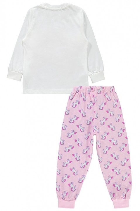 Piżama dla dziewczynki GALAXYANA, Kolor : biały z różowym, IVET.PL - Modna odzież