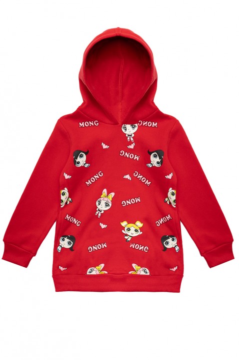Bluza dla dziewczynki PUFFY RED, Kolor : czerwony, IVET.PL - Modna odzież