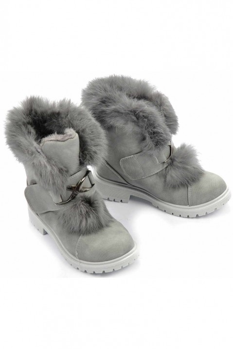 Buty dla dziewczynki FLUFFIETA, Kolor : szary, IVET.PL - Modna odzież