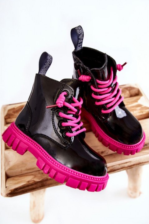 Buty dla dziewczynki FASHIONISTA FUCHSIA, Kolor : czarny, IVET.PL - Modna odzież