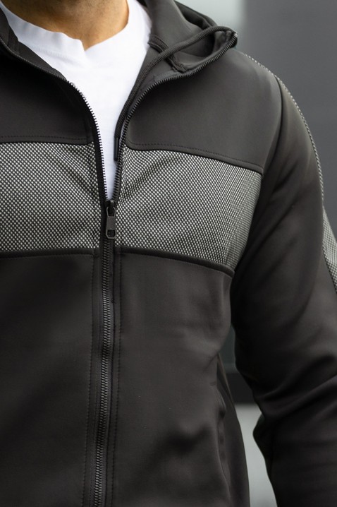 Męski komplet sportowy ABIGALO BLACK, Kolor : czarny, IVET.PL - Modna odzież