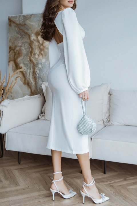 Sukienka FETOZIA WHITE, Kolor : biały, IVET.PL - Modna odzież