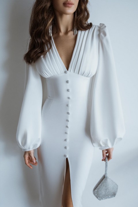 Sukienka FETOZIA WHITE, Kolor : biały, IVET.PL - Modna odzież